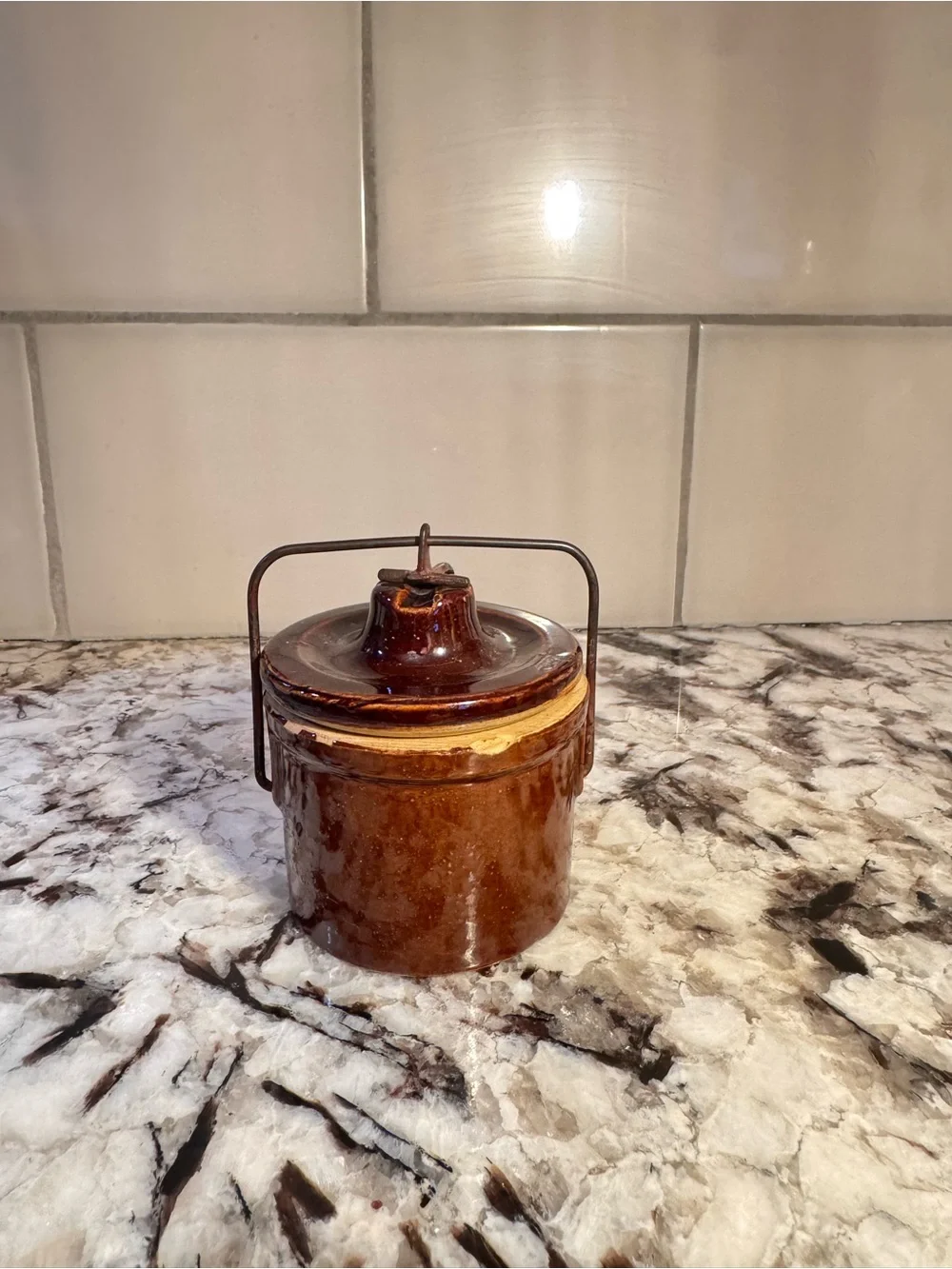 Western Stoneware Co. Monmouth Illinois Brown Stoneware Crock Jar